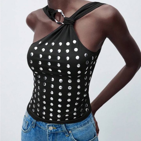 Chic Black Halter Top - Picture 5 of 5